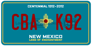 CBAK92  license plate in NM