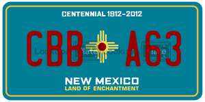 CBBA63  license plate in NM