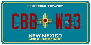 CBBW33  license plate in NM