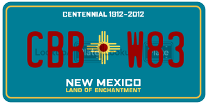 CBBW83  license plate in NM