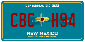 CBCH94  license plate in NM