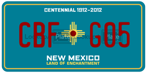 CBFG05  license plate in NM