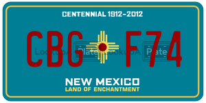 CBGF74  license plate in NM