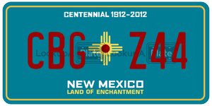 CBGZ44  license plate in NM