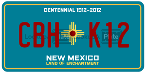 CBHK12  license plate in NM