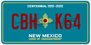 CBHK64  license plate in NM