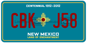CBKJ58  license plate in NM