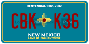 CBKK36  license plate in NM