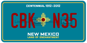 CBKN35 license plate in New Mexico