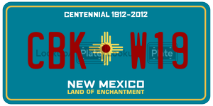 CBKW19  license plate in NM