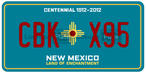 CBKX95  license plate in NM