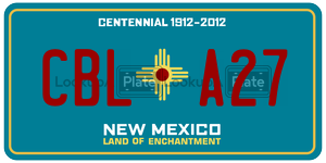 CBLA27  license plate in NM