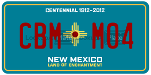 CBMM04 license plate in New Mexico
