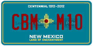 CBMM10  license plate in NM