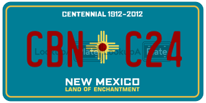 CBNC24  license plate in NM