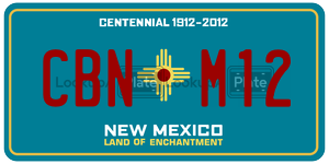CBNM12  license plate in NM