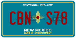 CBNS78  license plate in NM