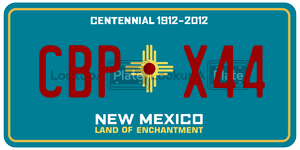 CBPX44  license plate in NM