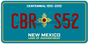 CBRS52  license plate in NM