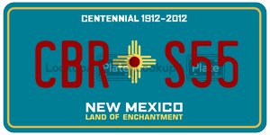 CBRS55  license plate in NM