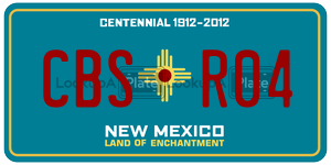 CBSR04  license plate in NM