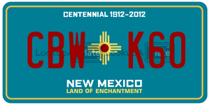 CBWK60  license plate in NM