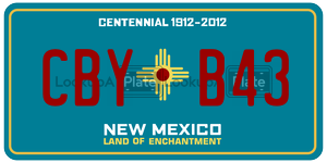 CBYB43  license plate in NM