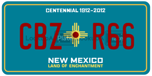 CBZR66  license plate in NM