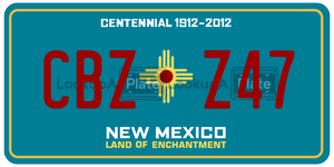 CBZZ47  license plate in NM
