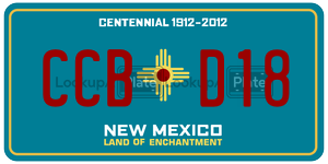 CCBD18  license plate in NM