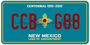 CCBG88  license plate in NM