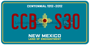 CCBS30  license plate in NM