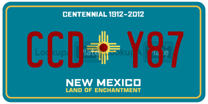 CCDY87  license plate in NM