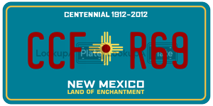 CCFR69  license plate in NM