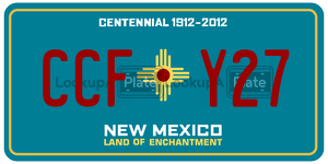 CCFY27  license plate in NM