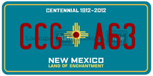 CCGA63  license plate in NM