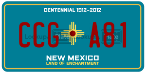 CCGA81  license plate in NM