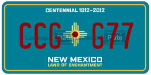 CCGG77  license plate in NM