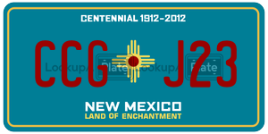 CCGJ23  license plate in NM