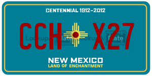 CCHX27  license plate in NM