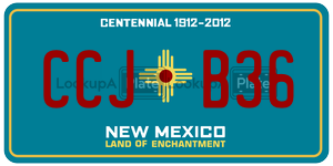 CCJB36  license plate in NM