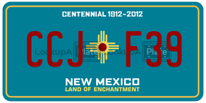 CCJF39  license plate in NM