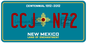 CCJN72  license plate in NM