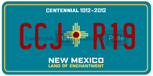 CCJR19  license plate in NM