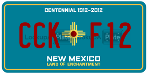 CCKF12  license plate in NM