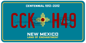 CCKH49  license plate in NM