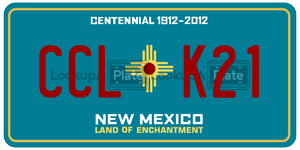 CCLK21  license plate in NM