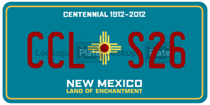 CCLS26  license plate in NM