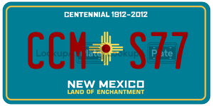 CCMS77  license plate in NM