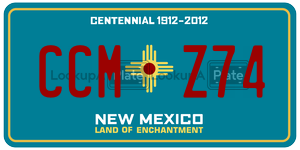 CCMZ74  license plate in NM